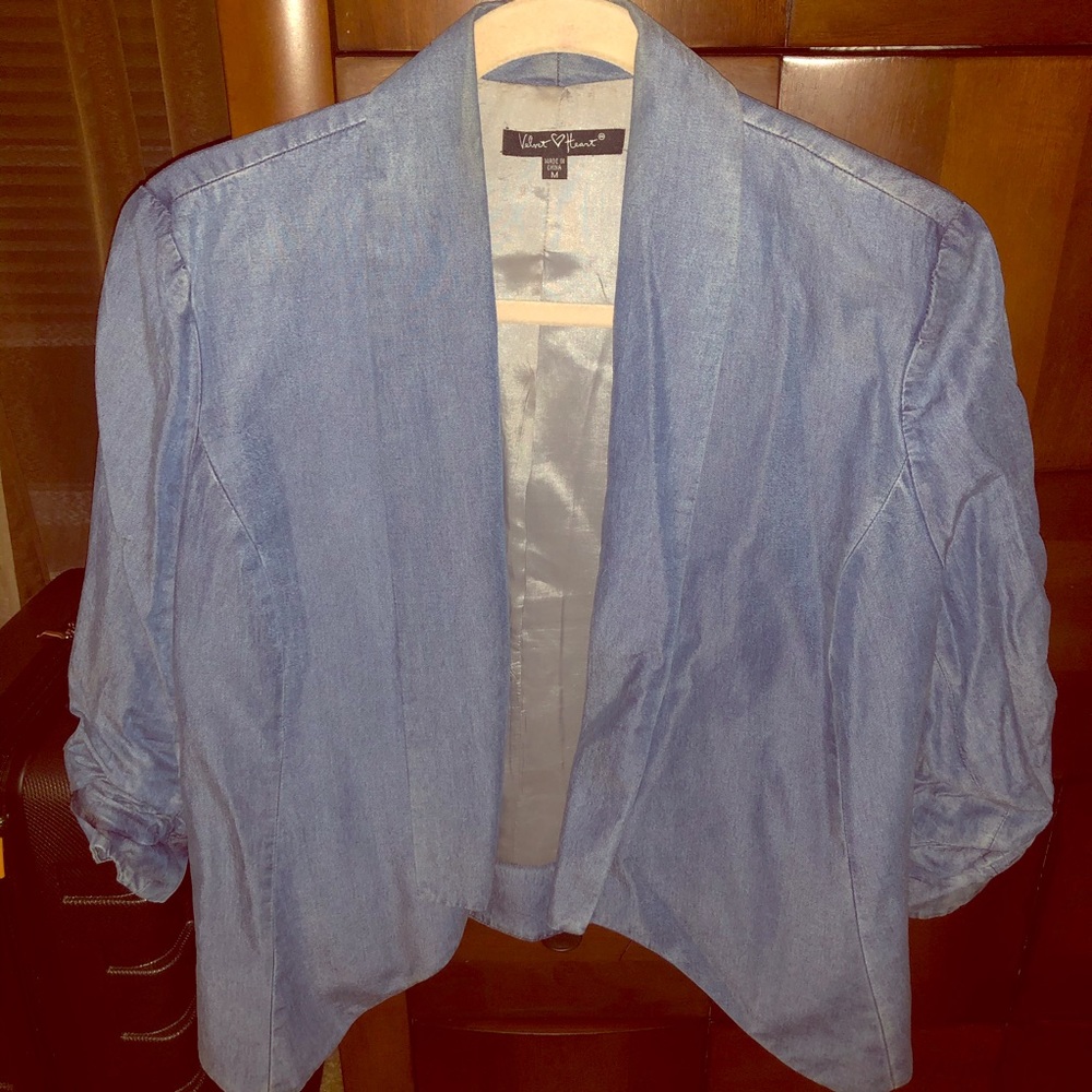 Denim blazer